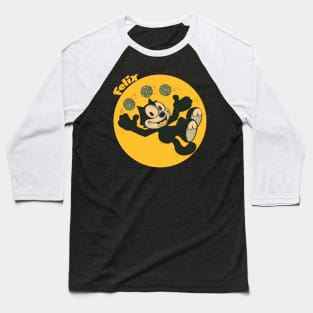 Felix The Cat - Retro Fan Art Baseball T-Shirt